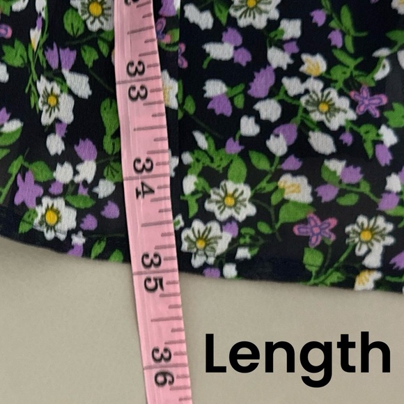 Influence Chiffon Floral Dress Womens US Sz 8 Garden Fairy Flowy Mini Sheer New - Picture 12 of 12